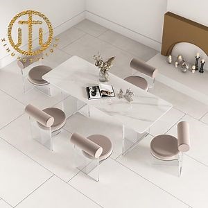 Freestanding Rectangular Modern Design Furniture Dining Table