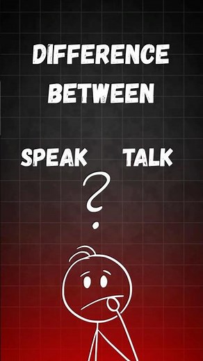 Speak vs Talk – What’s the Difference? | English Grammar Explained