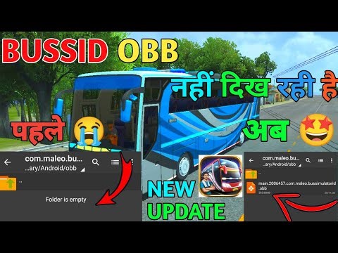 How to add obb after bussid updatev4.0.3 || bus simulator indonesia obb || zarchiver folder is emply