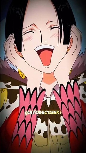 LUFFY AND HANCOCK FIRST KISS!