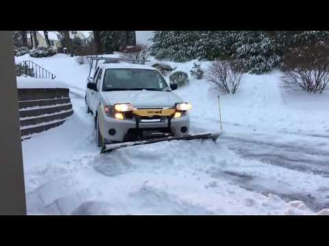 Nissan Frontier plowing