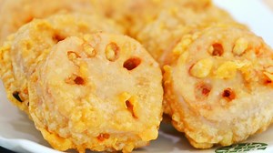Crispy Stuffed Lotus Root Recipe Written Recipe: https://cicili.tv/crispy-lotus-roots-stuffed-pork/ | CiCi Li