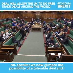 14K views · 604 reactions | “We now glimpse the possibility of a tolerable deal... Can my Rt Hon Friend just reassure me that he's going to be able to make progress towards that advanced FTA we've both so long wanted to achieve, despite the Surrender Act which people have voted for opposite?” Steve Baker MP, Wycombe | StandUp4Brexit | Facebook