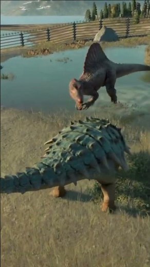 Spinosaurus Fights Bumpy (Ankylosaurus) | Jurassic World Evolution 2