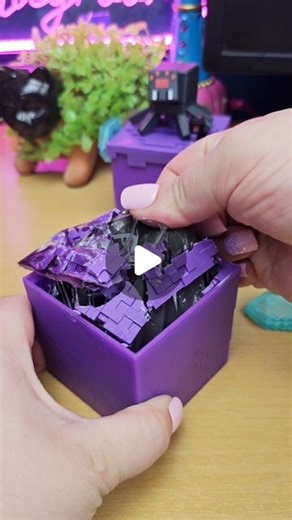 ASMR Playroom on Instagram: "Treasure X Minecraft Caves & Cliffs block #asmr #treasurex #minecraft"