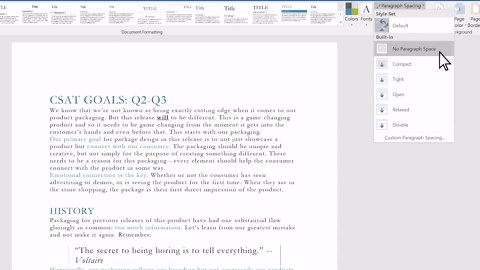Cambiar el interlineado en Word