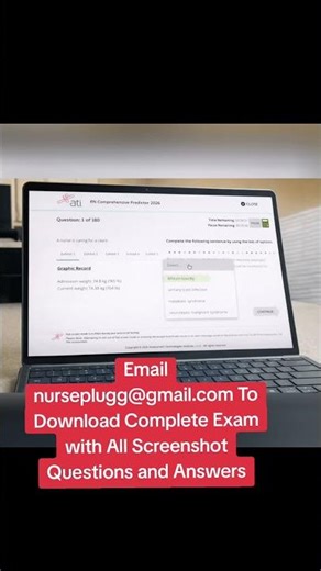 RN ATI Comprehensive Predictor 2026 Exit Exam with NGN 180 Screenshot Questions and Correct