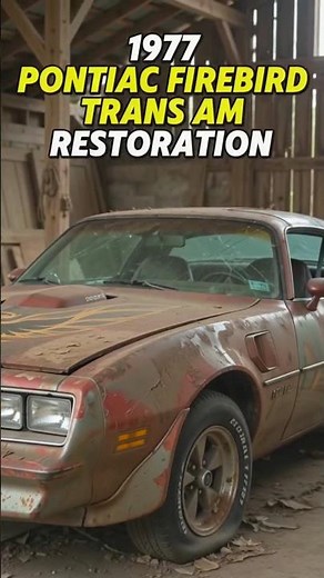 1977 Pontiac Firebird Trans Am Full Restoration USA 😯 #Pontiac #Restoration #USA #youtubeshorts