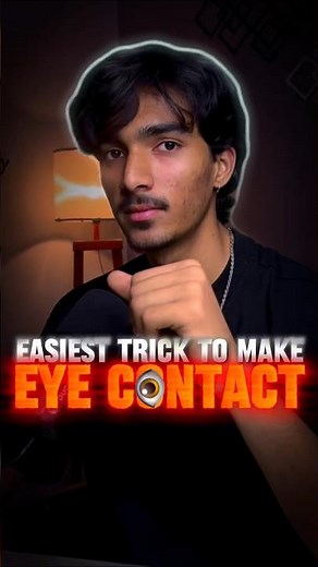 Trick to Make Eye Contact 👁️