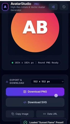 Avatar Studio – High‑Res Initials & Custom Avatar Generator (PRO)