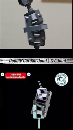 Double Cardan Joint CV Joint #foryou #autocadblocks #engineering #viral #machine #automotivetools