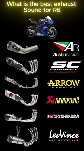 Yamaha R6 Exhaust Comparison - Which Sounds Best? #yamahar6 #exhaust #bikelife