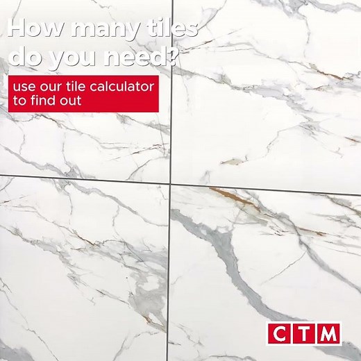 Carrara Gold Hard Body Ceramic Floor Tile - 600 x 600mm #ctm