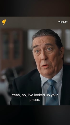 "You know, it's not a crime to date your lawyer... all the celebs are doing it." Tom Sheridan (Ciarán Hinds) meets a very inappropriate lawyer. The Dry | Stream now on SBS On Demand | SBS On Demand