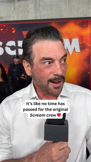 Screaming over this reunion 😱. #SkeetUlrich says being with his #Scream costars feels like instant reconnection. | Entertainment Weekly