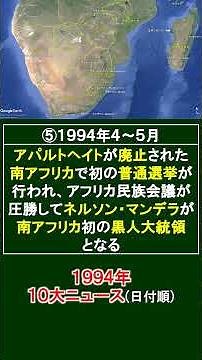 1994年(平成6年)の10大ニュース