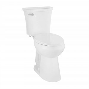 Reviews for Glacier Bay Power Flush 2-Piece 1.28 GPF Single Flush Extra Tall Elongated Toilet in White with Slow-Close Seat Included | Pg 1 - The Home Depot
