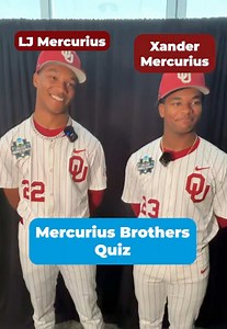 Brothers Quiz with Oklahoma’s LJ and Xander Mercurius | College World Series
