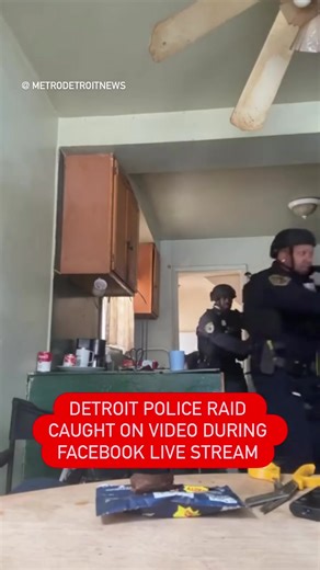 🚨Police were seen searching a Detroit home during an incident that was captured on Facebook Live. Several people were taken into custody, including the person live-streaming. The person who was livestreaming the incident was later released. Officers involved are assigned to the department’s narcotics unit, though it is unclear what the investigation involved.
