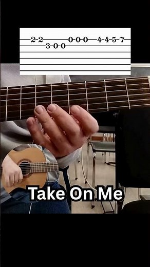 Take On Me Aha Guitar Tutorial