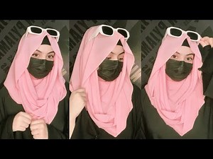 Super Easy Hijab Tutorial Without Pins🌸 || Hijab style 2024