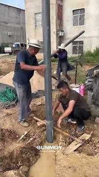 How to drill a borehole well and install PVC casing and submersible pump?