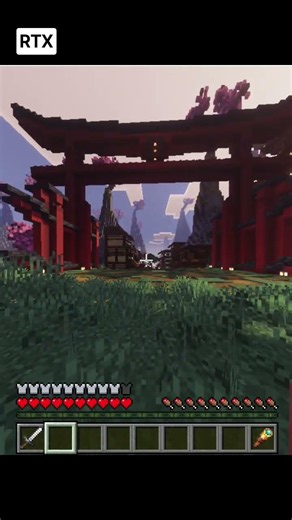 Minecraft bedrock/pe with PrismaVisuals plus Strawberry Defender shader #minecraft #minecraftshaders