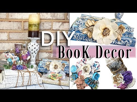 DIY Book Decor Ideas | Stunning BOOK DIYS to create for your home