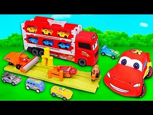 Disney Pixar Cars Unboxing Review | Lightning McQueen | Mattel Disney Pixar Cars Glow Racers Playset