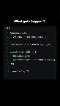 😨 JavaScript Event Loop TRICK Question — Microtask vs Task Queue #coding #programming #javascript