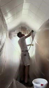 CEILING sprayed with GRACO QUICKSHOT #diy #painting #homedecor