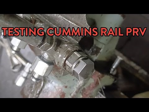 How To Test Cummins Rail PRV? PRESSURE RELEF VALVE Proper Testing
