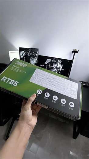 EPOMAKER RT85, 75% layout, TFT screen, joystick. Clean design, premium feel. ​⁠‪@Epomaker‬ #techtok