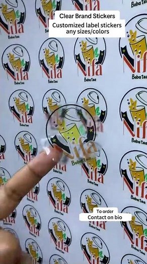 Custom Printed Logo Labels for Packaging Vinyl Waterproof Sticker Printing Roll Label