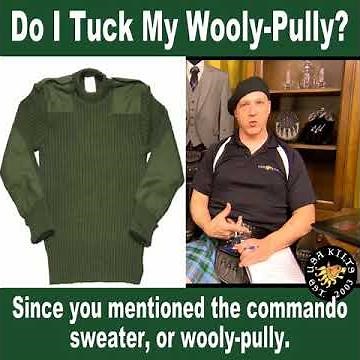 How do you wear a military sweater with a kilt?