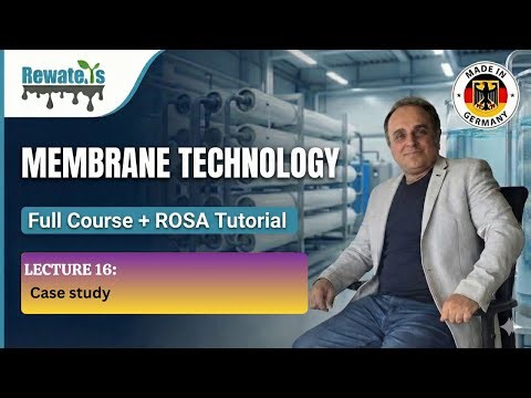 Lecture 16: Case study: Drinking water treatment with nanofiltration
