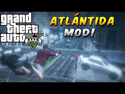 GTA V: ATLÁNTIDA MOD - Toda la ciudad bajo el agua...