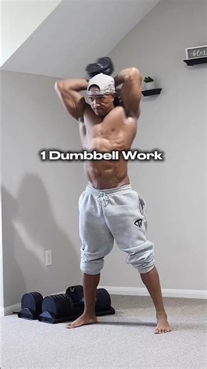 🏡 Dumbbell Workout 3 Sets #homeworkouts #strongabs #dumbbellworkout #fitnesstips #abs