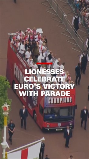 The Lionesses, England's national women's soccer team, celebrated their second consecutive victory in London with scores of fans lining the streets for a jubilant parade. The women's team came from behind in the UEFA European Women's Championship to beat Spain 3-1 on penalties and retain the title. | CNN International