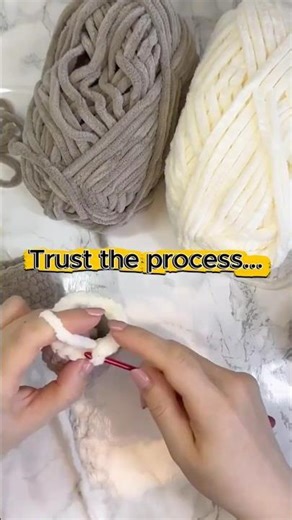 Crochet Process ASMR 🧶 Making a Plush Sheep! #shorts #amigurumi