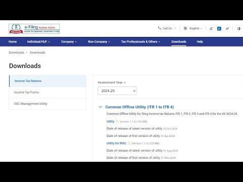 E-Filing of ITR-2 (JSON Utility): Old Tax Rates Regime, Case-1 (Salary_House Property_Other Sources)
