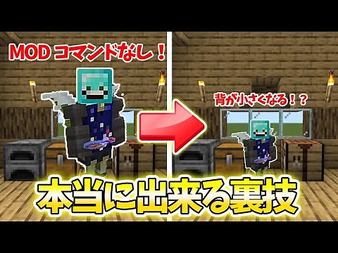 [Minecraft] Tricks to make your character smaller without commands or mods! [Minecraft, Minecraft...