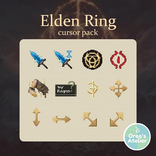 Elden Ring Cursor Pack | Windows Only | Mouse Cursors | Instant Download - Etsy