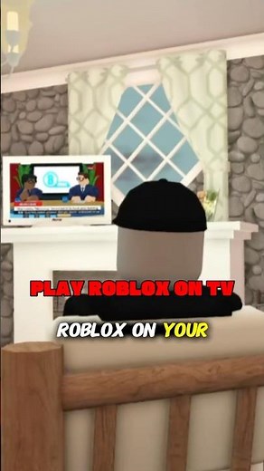 Playing Roblox on TV is actually insane #roblox #robloxnews