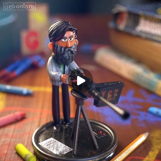 Aju___Mohan on Instagram: "KGF. . #animation #characteranimation #blender3d #blendercommunity #substancepainter #artistsoninstagram #animationmeme #kgf #kgfchapter2 #animated"