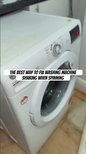 Easy fix washing machine shaking when spinning.