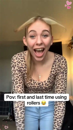 First time using hair roller🤣🤣#hairrollers #hair #funny #fyp #fail #funnyshorts