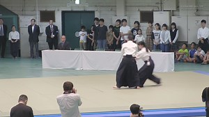 Yasuno Masatoshi Shihan demonstrating at the 57th All Japan Aikido | Aikido - Guillaume Erard
