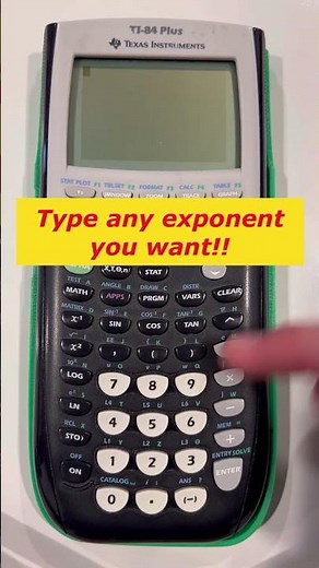 TI-84 Tips & Tricks: Typing in any Exponent #maths #hacks #calculator