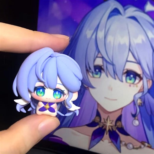 Custom Chibi Clay Figure, Anime Character Sculpture, Handcrafted Polymer Clay Art - Etsy